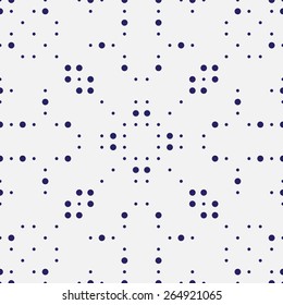 Vector seamless pattern. Abstract geometric tile background made with dots.