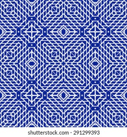 Vector seamless pattern, abstract geometric background illustration, cloth vector pattern, goose foot