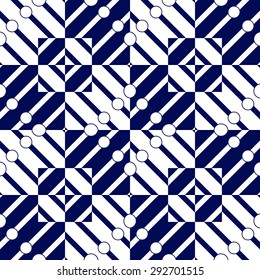 Vector seamless pattern, abstract geometric background illustration