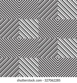 Vector seamless pattern, abstract geometric background illustration, cloth vector pattern, goose foot  black and white