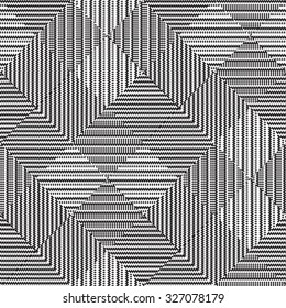 Vector seamless pattern, abstract geometric background illustration, cloth vector pattern, goose foot  black and white