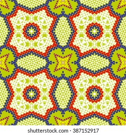 Vector seamless  pattern, abstract geometric background illustration,  fabric textile pattern