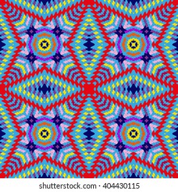 Vector seamless  pattern, abstract geometric background illustration,  fabric textile pattern