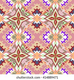 Vector seamless  pattern, abstract geometric background illustration,  fabric textile pattern
