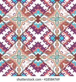 Vector seamless  pattern, abstract geometric background illustration,  fabric textile pattern