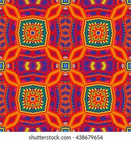 Vector seamless pattern, abstract geometric background illustration, fabric textile pattern