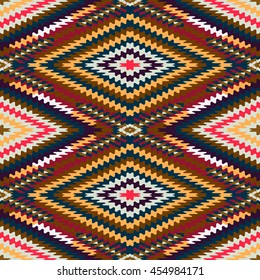 Vector seamless pattern, abstract geometric background illustration, fabric textile illustration