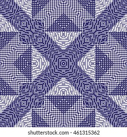 Vector seamless pattern, abstract geometric background illustration, fabric textile pattern