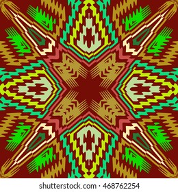 Vector seamless pattern, abstract geometric background illustration, fabric textile pattern