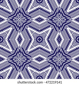 Vector seamless pattern, abstract geometric background illustration, fabric textile pattern