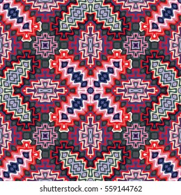 Vector seamless pattern, abstract geometric background illustration, fabric textile pattern