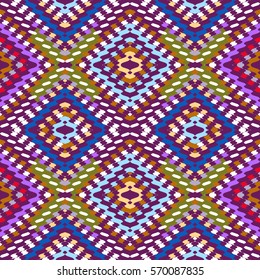 Vector seamless pattern, abstract geometric background illustration, fabric textile pattern