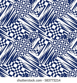 Vector seamless pattern, abstract geometric background illustration