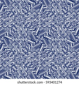 Vector seamless pattern, abstract geometric background illustration, fabric textile pattern