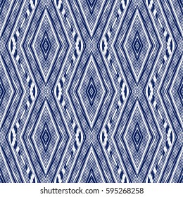 Vector seamless pattern, abstract geometric background illustration, fabric textile pattern