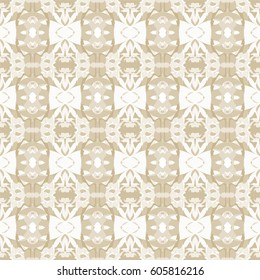 Vector seamless pattern with abstract geometric ornament