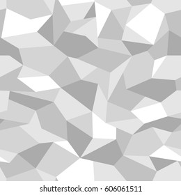 Vector seamless pattern. Abstract geometric light monochrome camouflage