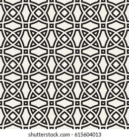 Vector Seamless Pattern. Abstract Geometric Background Design. Stylish Lattice Texture