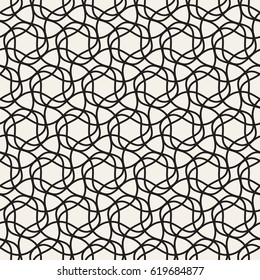 Vector Seamless Pattern. Abstract Geometric Background Design. Stylish Lattice Texture