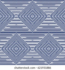 Vector seamless pattern, abstract geometric background illustration, fabric textile pattern