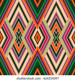 Vector seamless pattern, abstract geometric background illustration, fabric textile pattern
