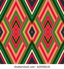 Vector seamless pattern, abstract geometric background illustration, fabric textile pattern