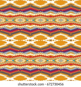 Vector seamless pattern, abstract geometric background illustration, fabric textile pattern