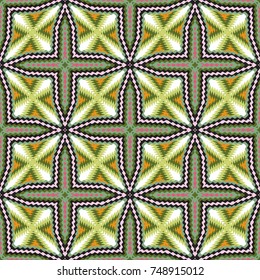 Vector seamless pattern, abstract geometric background illustration, fabric textile pattern