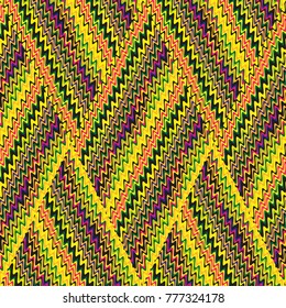 Vector seamless pattern, abstract geometric background illustration, fabric textile pattern