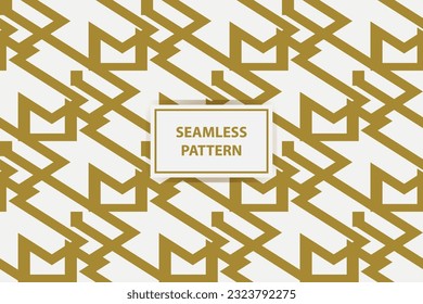 Vector seamless pattern. Abstract graphic background with squares, lines, grid. Simple geo texture. Ethnic style ornament. Repeat vintage design for decor, print, fabric