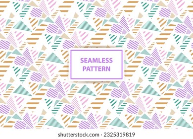 Vector seamless pattern. Abstract graphic background. modern style ornament. Repeat vintage design for decor, print, textile, fabric, fashion