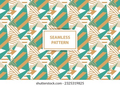 Vector seamless pattern. Abstract graphic background. modern style ornament. Repeat vintage design for decor, print, textile, fabric, fashion