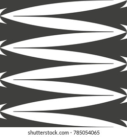 Vector seamless pattern. Abstract graphic monochrome background with rhombuses, zigzag shapes, mesh grid texture.Black and white
