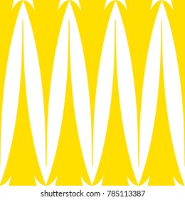 Vector seamless pattern. Abstract graphic monochrome background with rhombuses, zigzag shapes, mesh grid texture.Yellow and white