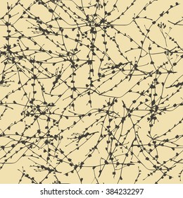 Vector seamless pattern of abstract grass, light background