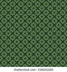 Patrón veloz. Abstracto ornamento floral geométrico geométrico verde. Fondo elegante con rejilla, entramado, siluetas de flores, cadenas. Estilo retro vintage. Textura ornamental. Repetir diseño decorativo