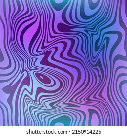 Vector seamless pattern. Abstract grunge texture with colorful fluid stains. Liquid dynamic gradient waves background. Psychedelic op art