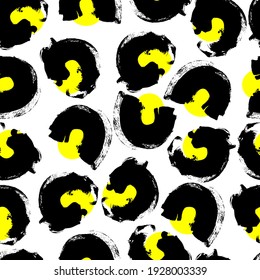 vector seamless pattern abstract grungy circles paint Grunge black and white urban vector texture template. Dark Dirty Dust Overlay Distress Background. Easily create an abstract dotted, scratched, 