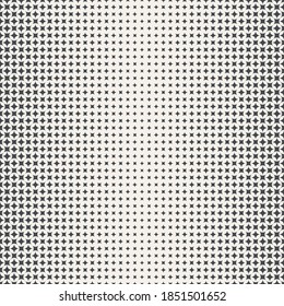 Vektornahtloses Muster. Abstrakter Halbtonhintergrund. Moderne, stilvolle Textur. Wiederholen von Rhombus mit unterschiedlicher Größe. Gradation von größer zu kleiner.