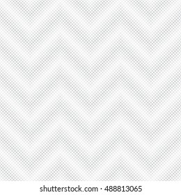 Vector seamless pattern. Abstract halftone pixel background. Modern stylish texture. Repeating zigzag grid with small squares. Contemporary design
