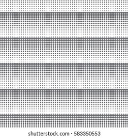 Vector seamless pattern. Abstract halftone background. Modern stylish texture. Repeating grid with dots and dotted lines of the different size. Gradation from bigger to smaller