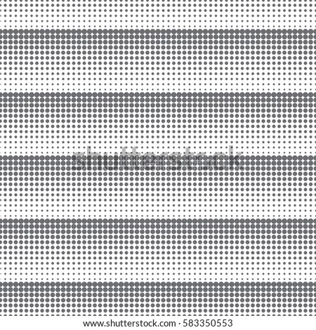 Vector seamless pattern. Abstract halftone background. Modern stylish texture. Repeating grid with dots and dotted lines of the different size. Gradation from bigger to smaller