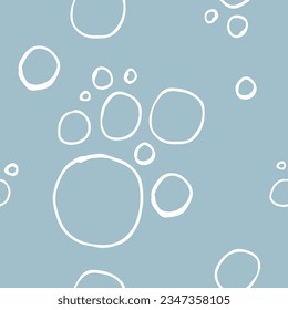 Vector seamless pattern with abstract hand drawn motifs in pastel colors. Background, wallpaper, textile or paper print