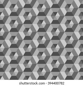 Vector seamless pattern. Abstract hexagonal background.