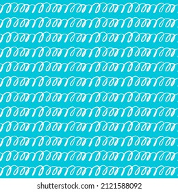 vector seamless pattern Abstract modern doodle spiral shapes. Simple geometric pattern