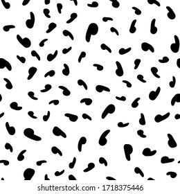 Vector seamless pattern abstract monochrome