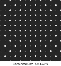Vector seamless pattern. Abstract  monochrome trendy pattern for fabric, wallpapers, wrapping paper, cards and web backgrounds. Polka Dots. Modern stylish texture. Repeating ornament with peas.