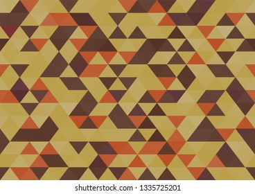 Vector seamless pattern with abstract mosaic triangles.