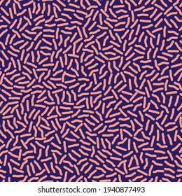 Vector seamless pattern. Abstract organic shapes texture. Monochrome tileable background with smooth natural maze. Trendy chaotic surface design.