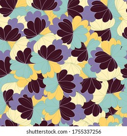 Vector seamless pattern of abstract ornament